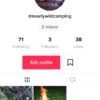 Nearly Wild Camping TikTok account TikTok